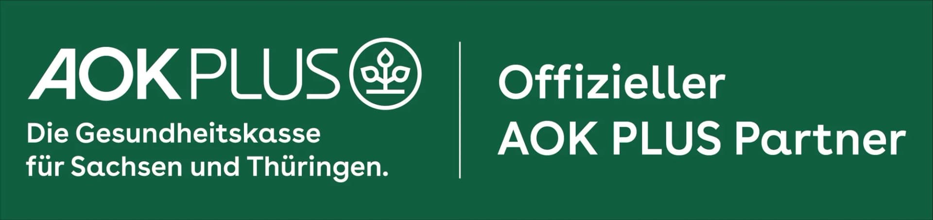 Offizieller AOK PLUS Partner – Die Gesundheitskasse für Sachsen und Thüringen